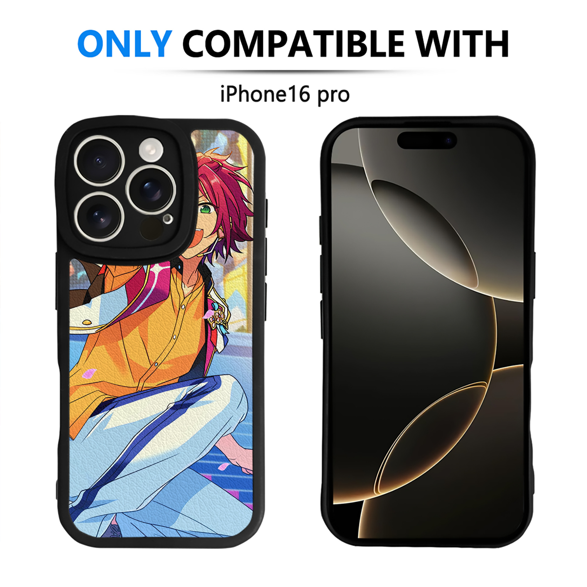 （画像用） あんさんぶるスターズ! Ensemble Stars 【iPhone 16シリーズ対応】シリコンスマホケース（レザー調） 材質：シリコン